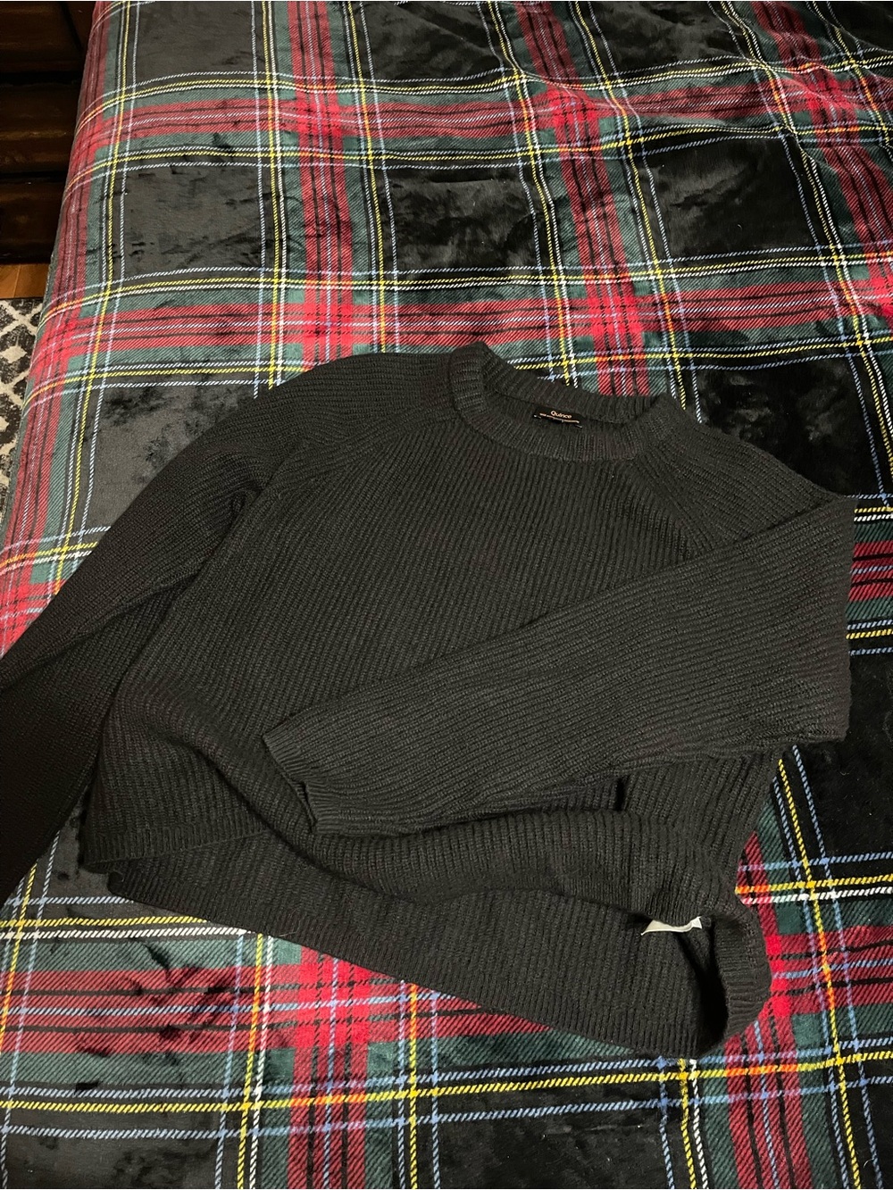 Quince Mongolian cashmere fisherman crewneck sweater NWOT - Picture 5 of 9